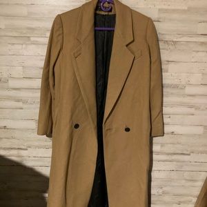 Adolfo 100% wool trench coat